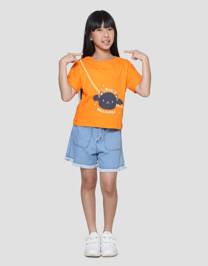 Little M Halloween 1 Kaos Anak Perempuan