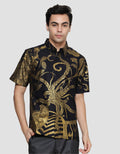 Arjuna Weda Hem Body Fit Batik Motif 8 Kemeja Batik Pria