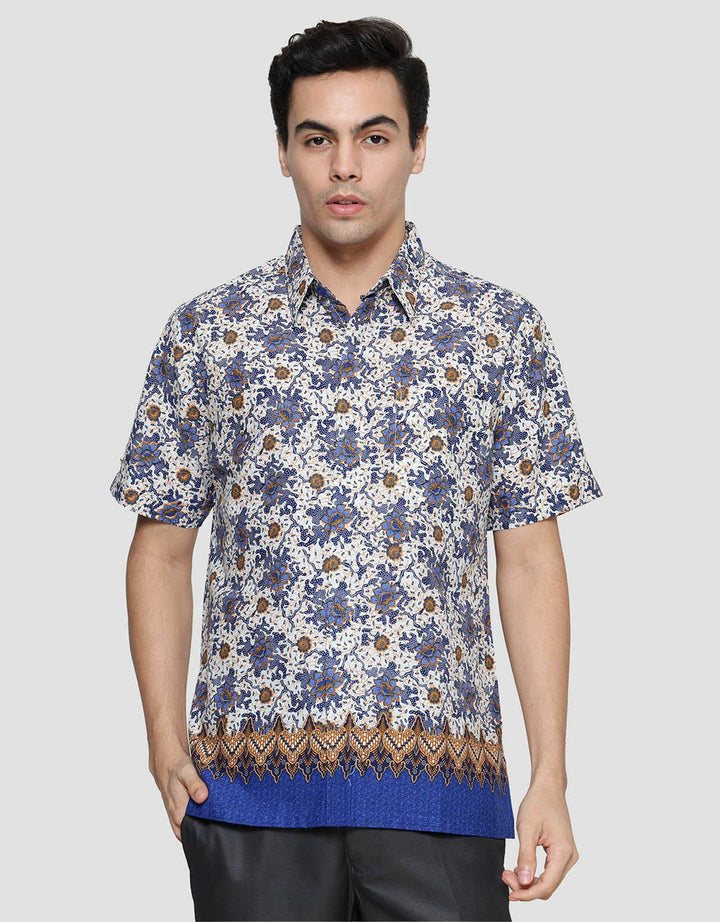 Arjuna Weda Body Fit Batik Motif 2 Hem Pria