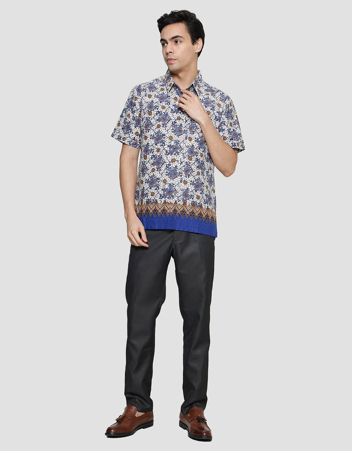 Arjuna Weda Body Fit Batik Motif 2 Hem Pria