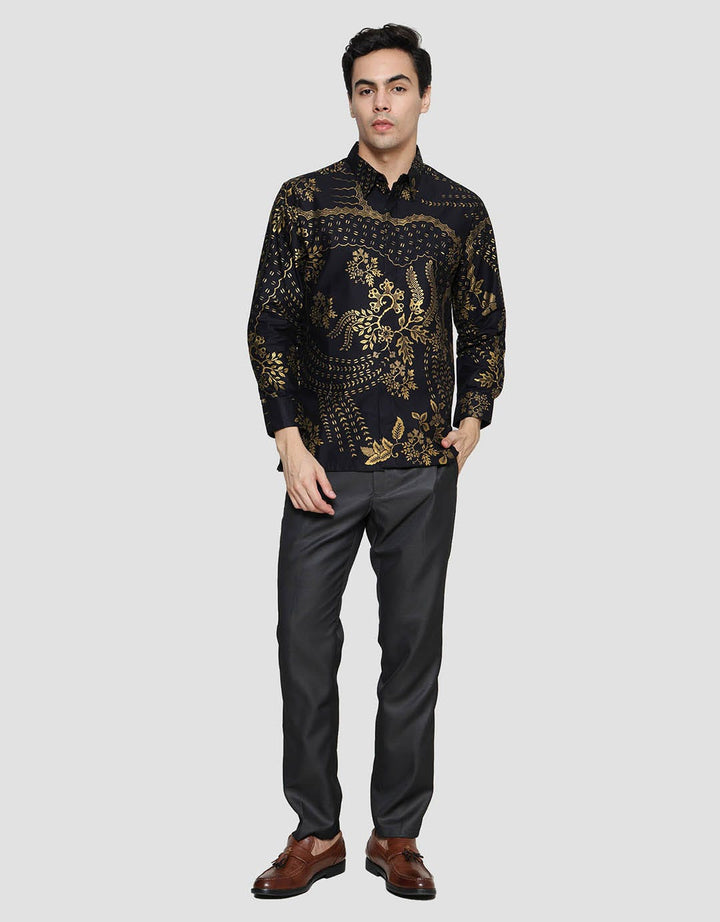 Arjuna Weda Body Fit Batik Motif 4 Men's Shirt