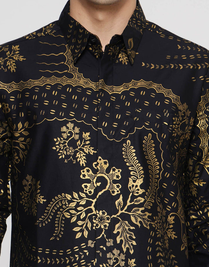 Arjuna Weda Body Fit Batik Motif 4 Men's Shirt