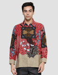 Arjuna Weda Regular Fit Batik 4 Hearts Men's Shirt