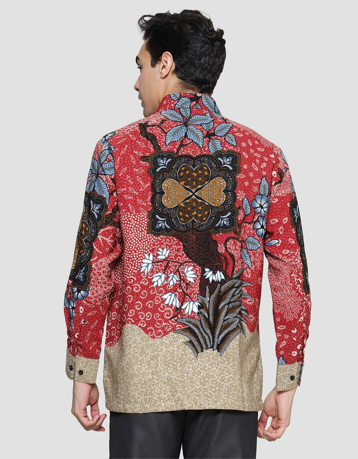 Arjuna Weda Regular Fit Batik 4 Hearts Men's Shirt
