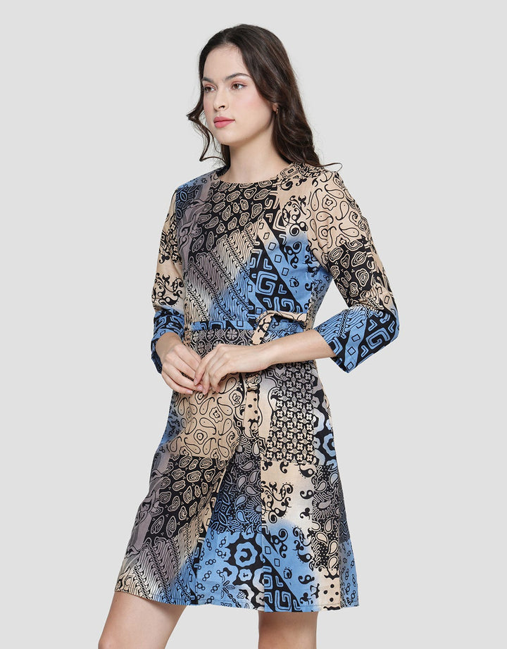 Arjuna Weda Women's Rainbow Patch Batik Sackdress