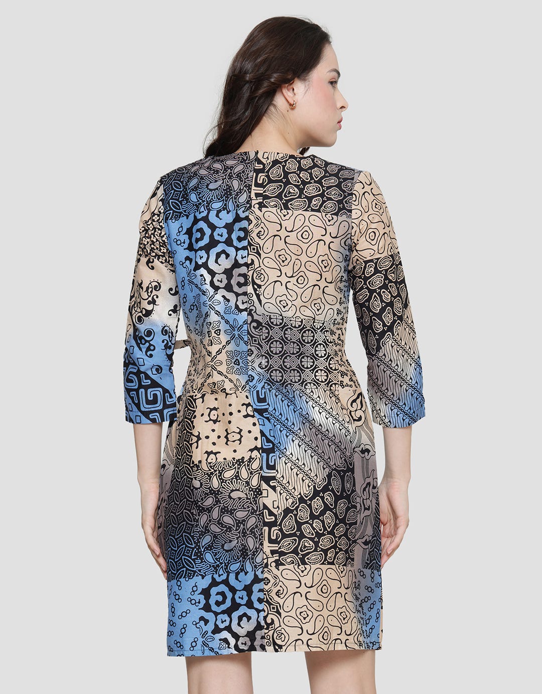 Arjuna Weda Women's Rainbow Patch Batik Sackdress