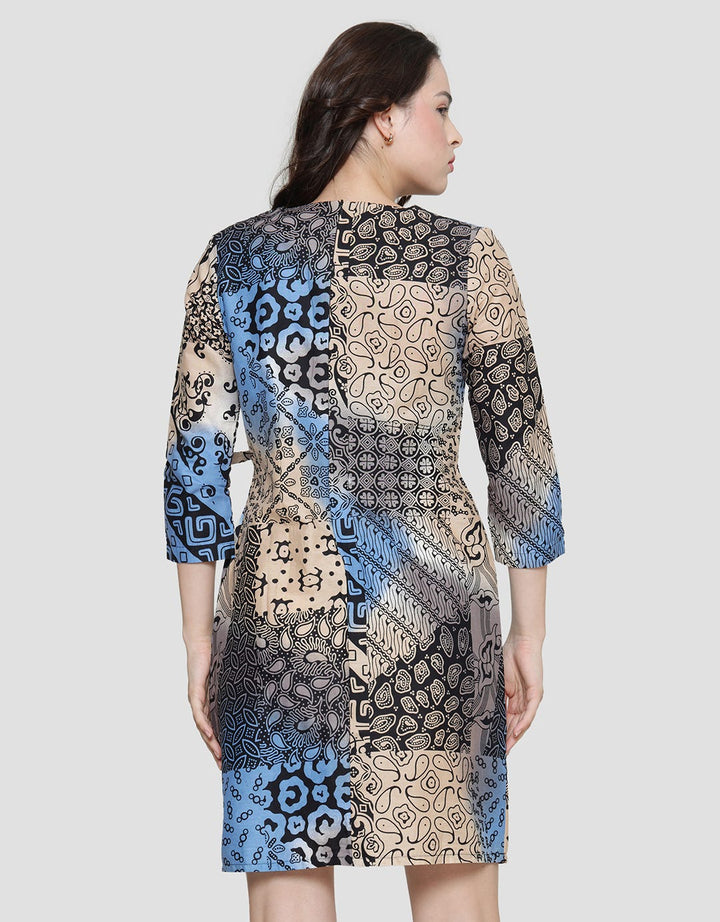 Arjuna Weda Women's Rainbow Patch Batik Sackdress