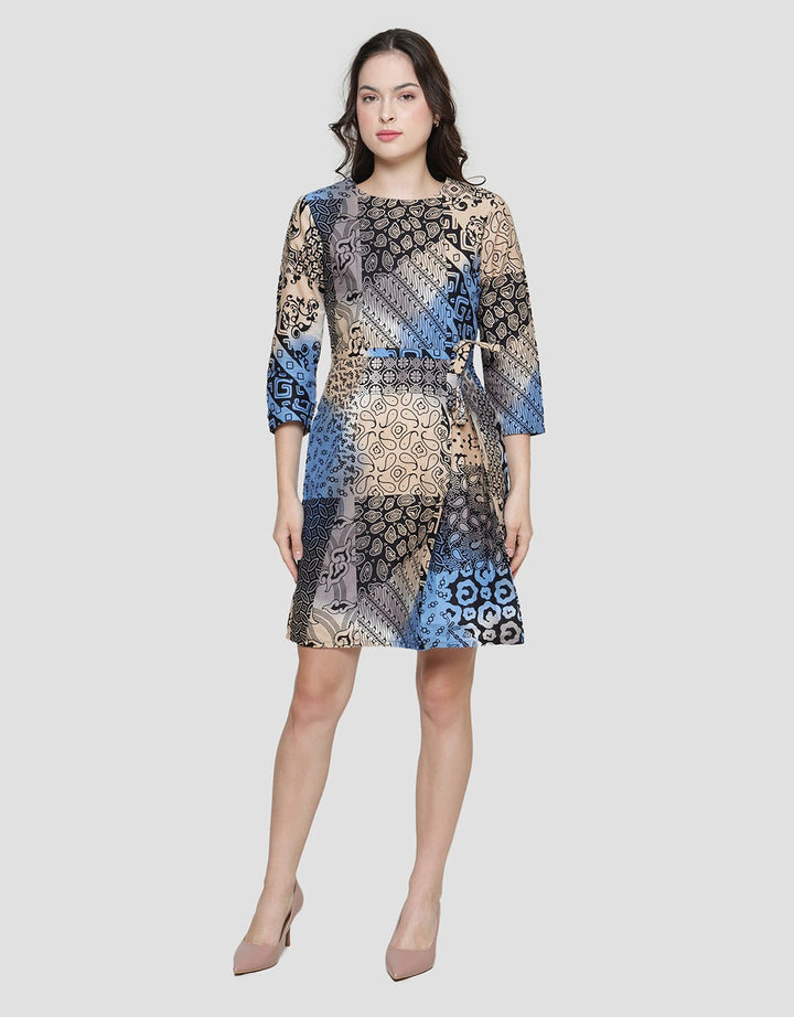 Arjuna Weda Women's Rainbow Patch Batik Sackdress