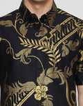 Arjuna Weda Hem Body Fit Batik Motif 3 Kemeja Batik Pria