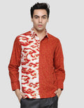 Arjuna Weda Body Fit Batik Mega Mendung Kemeja Pria