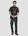 Arjuna Weda Hem Body Fit Batik Motif 10 Kemeja Batik Pria