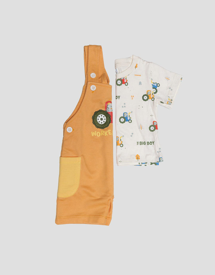 Pipiniko Worker Dino Me Overalls Boys