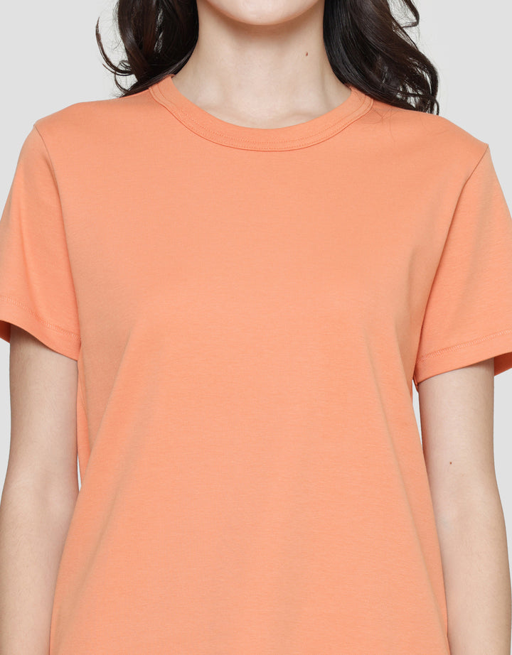 Suko Round Neck Kerah Bulat Lengan Pendek Kaos Wanita