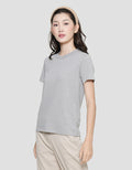 Suko Round Neck Kerah Bulat Lengan Pendek Kaos Wanita