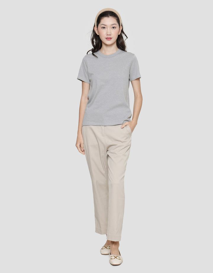 Suko Round Neck Kerah Bulat Lengan Pendek Kaos Wanita