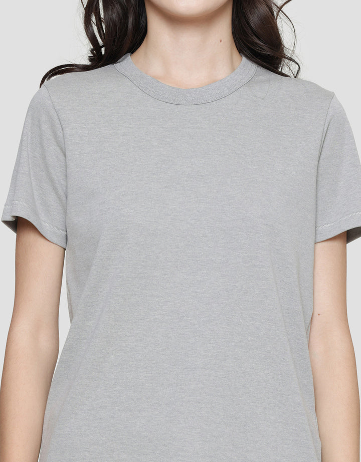 Suko Round Neck Kerah Bulat Lengan Pendek Kaos Wanita