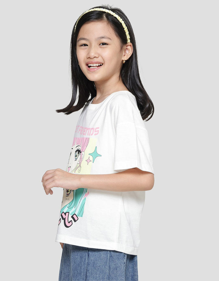 Nevada Anime Boxy Kaos Anak Perempuan