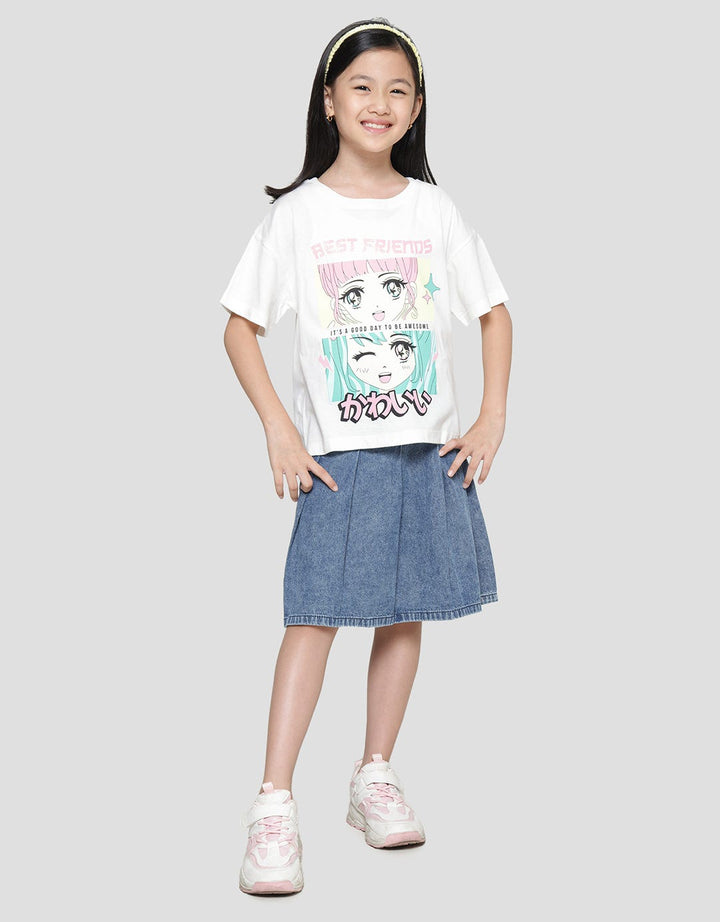Nevada Anime Boxy Kaos Anak Perempuan