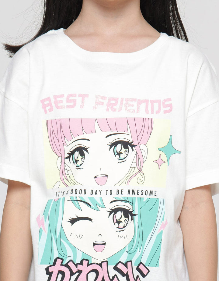 Nevada Anime Boxy Kaos Anak Perempuan