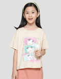 Nevada Colage Anime Kaos Anak Perempuan