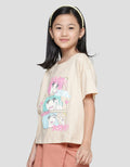 Nevada Colage Anime Kaos Anak Perempuan