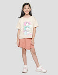 Nevada Colage Anime Kaos Anak Perempuan
