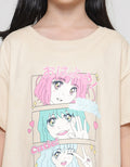 Nevada Colage Anime Kaos Anak Perempuan