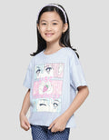 Nevada Collage Kiss Anime Kaos Anak Perempuan