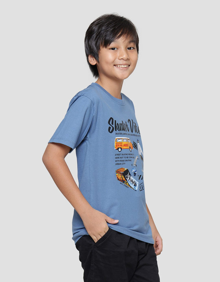 Aero Vibes Skater Kaos Anak Laki-laki