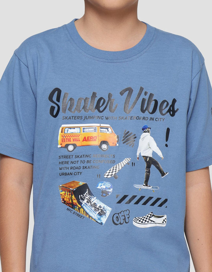 Aero Vibes Skater Kaos Anak Laki-laki