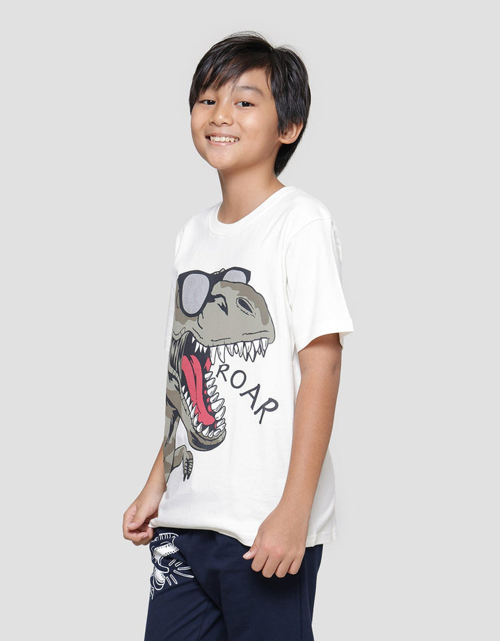 Aero Big Dino Roar Boys Short Sleeve T-Shirt