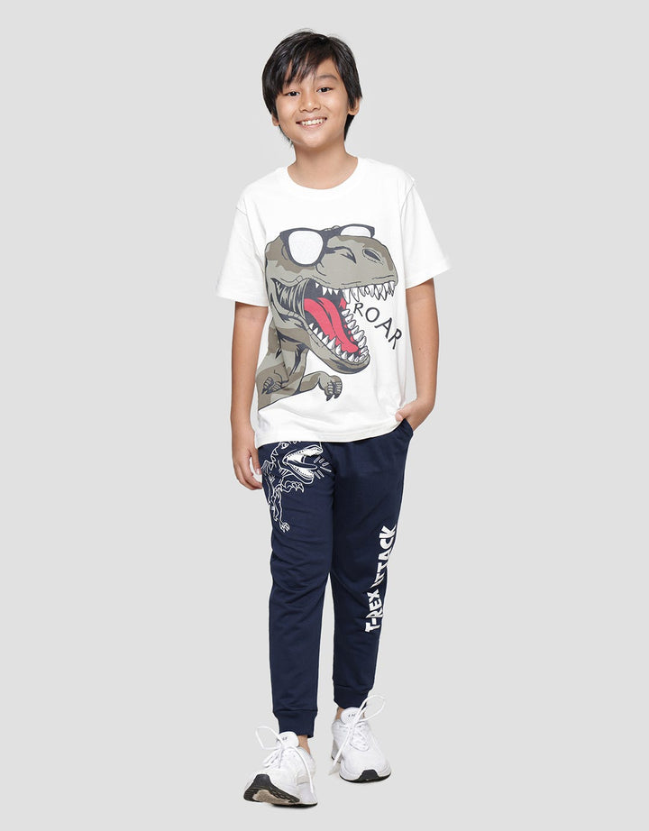 Aero Big Dino Roar Boys Short Sleeve T-Shirt