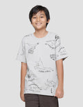 Aero Print Super Cool Dino Kaos Lengan Pendek Anak Laki-laki