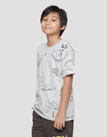 Aero Print Super Cool Dino Kaos Lengan Pendek Anak Laki-laki