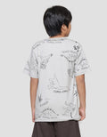 Aero Print Super Cool Dino Kaos Lengan Pendek Anak Laki-laki