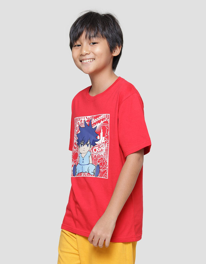 Aero Anime Boom Pranim Boys Short Sleeve T-shirt