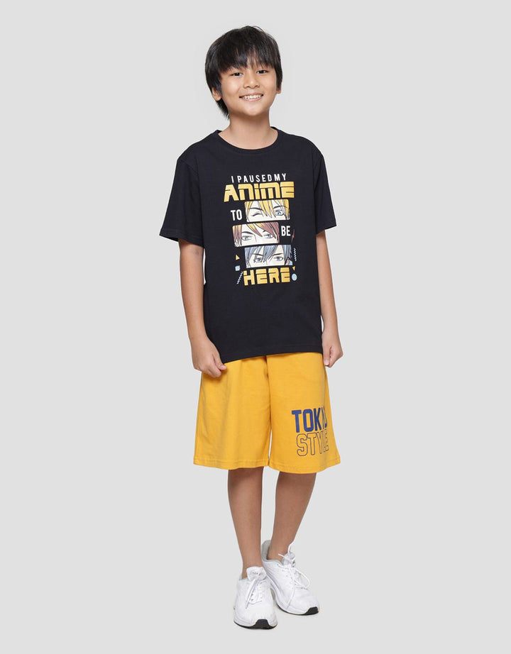 Aero I Pauser My Anime Kaos Lengan Pendek Anak Laki-laki