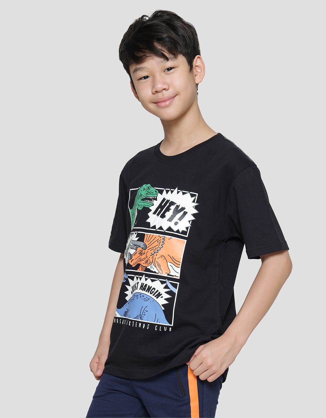 Aero Hey Roarr Kaos Lengan Pendek Anak Laki-Laki