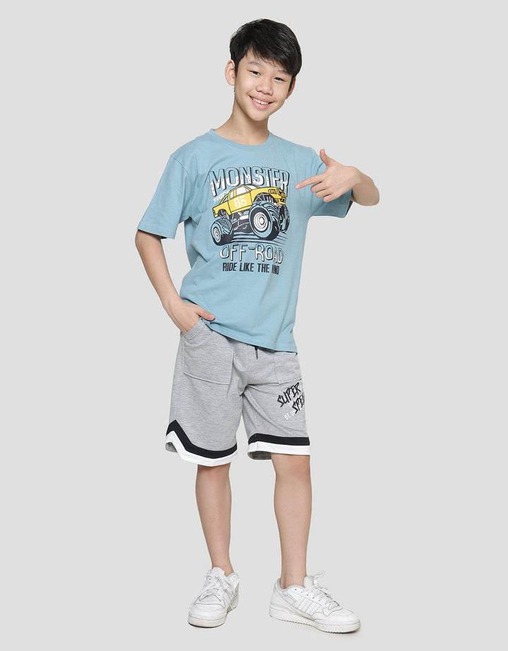 Aero Monster Truck Boys Short Sleeve T-Shirt