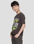 Aero Just Boy Loves Dino Boys Short Sleeve T-Shirt