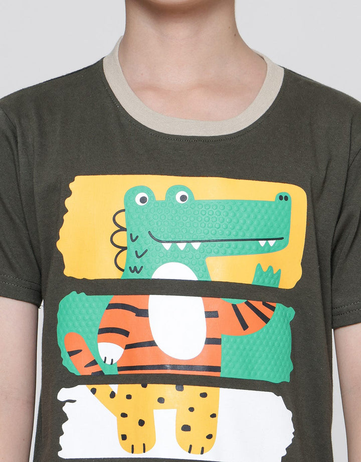 Little M Croco  Baju One Set Anak Laki-Laki
