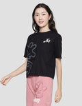 Disney Boxy Print Mickey Mouse Women's T-Shirt