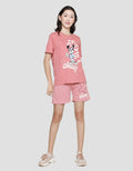 Disney Print Mickey Mouse Kaos Regular Wanita