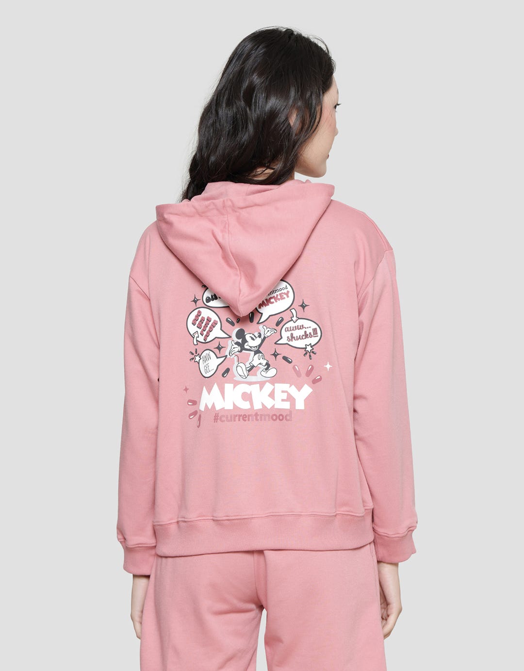 Disney Basic Print Mickey Mouse Jaket Wanita