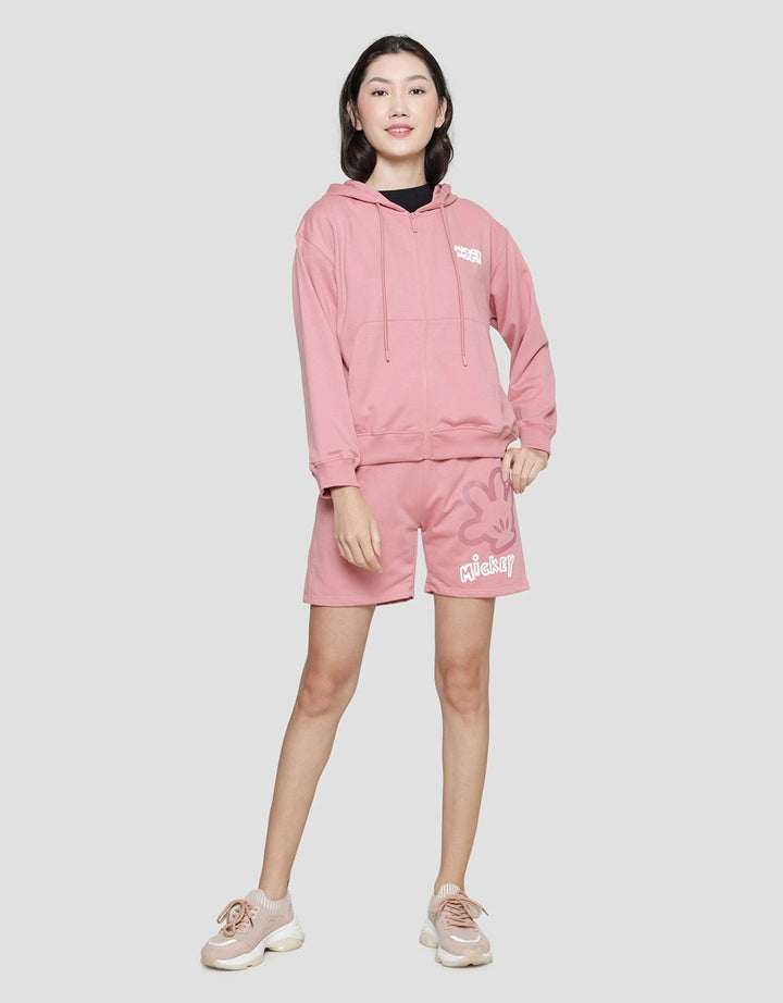 Disney Basic Print Mickey Mouse Jaket Wanita
