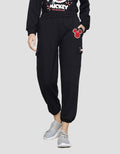 Disney Print Mickey Mouse Jogger Cargo Wanita