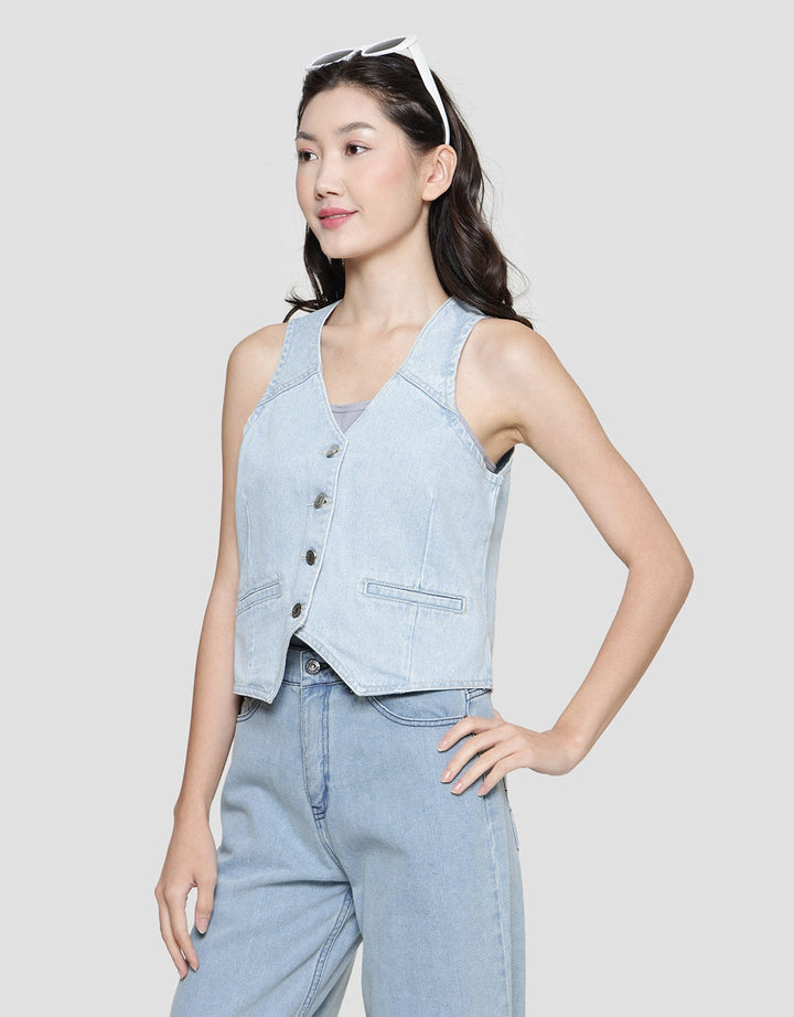 Details Vest Denim Wanita