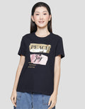 Details Regular Tee Enjoy The Time Kaos Lengan Pendek Wanita