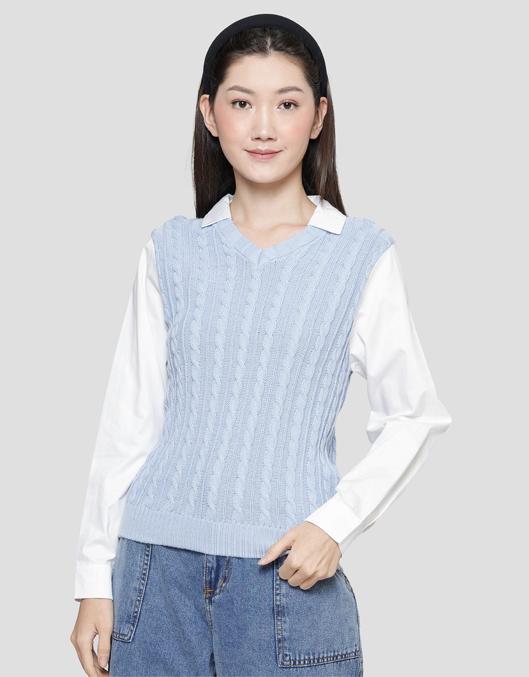 Details Women's Long Sleeve Knit Top Shirt