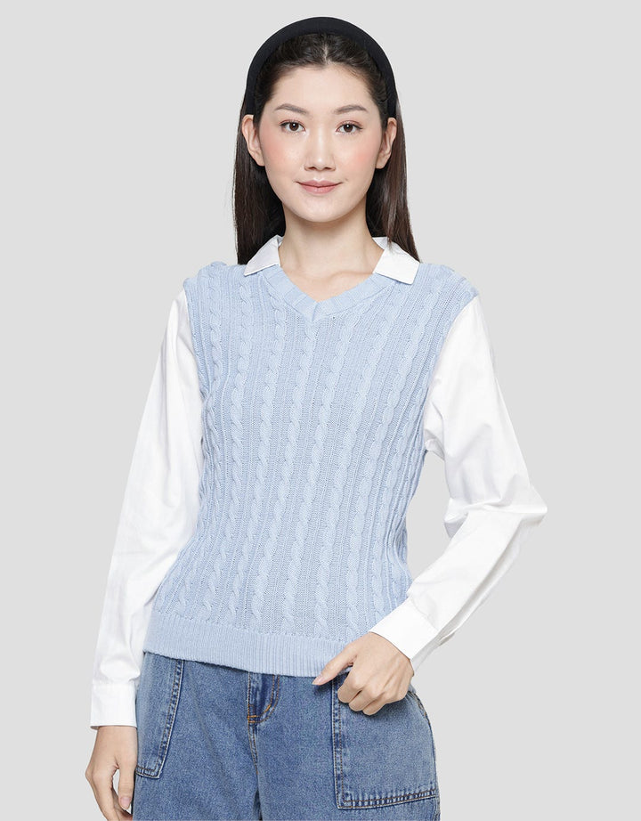 Details Women's Long Sleeve Knit Top Shirt